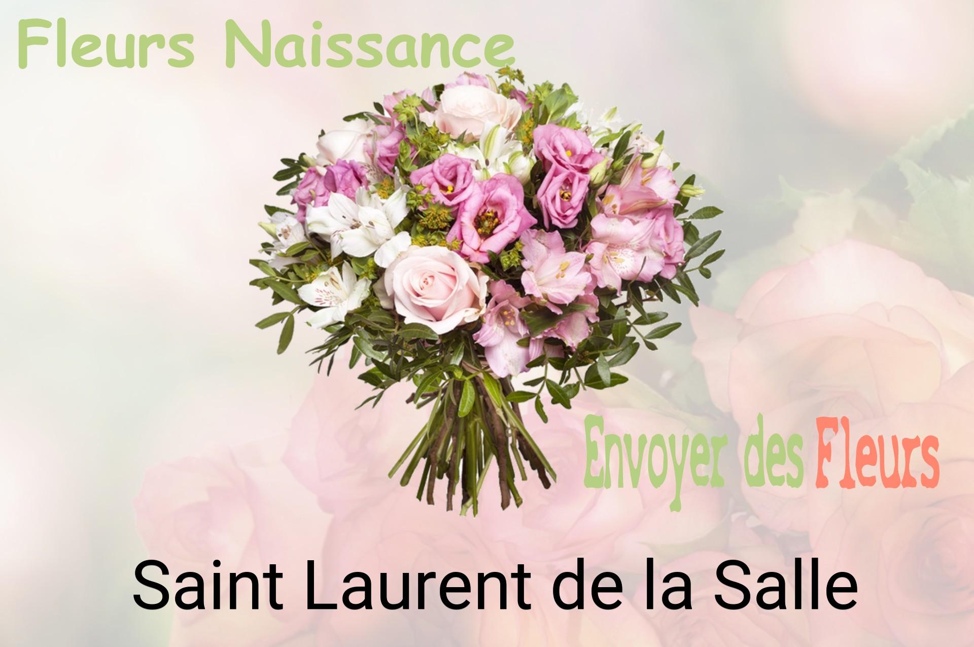 Bouquet de fleurs de naissance livré à Saint-Laurent-de-la-Salle